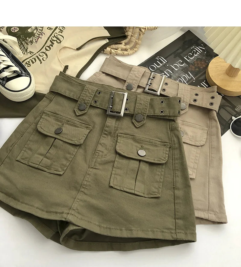 Design Sense Denim Skirt Pants Women's 2026 Summer Korean Version Hip Skirt
