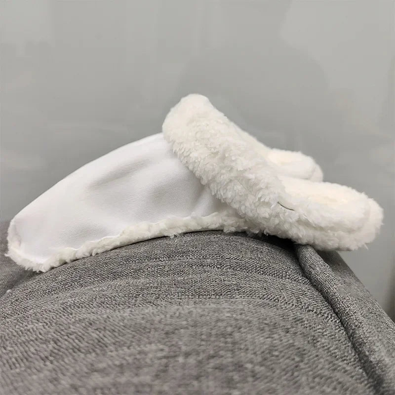 New Winter Warm Ankle Sock Shoe Charms Thicken Plush Insole for Women Men Shoe Covers Removable Plush Liner Shoes Charm Insoles