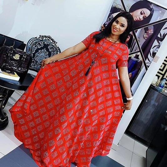 Dashiki Clothing Summer New Fashion Geometry Prints Designs African Dresses For Women Pullover Ladies Vestidos Holiday Party