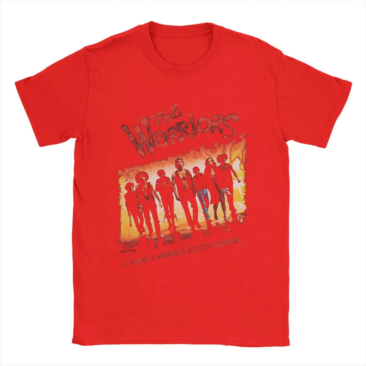 Novelty The Warriors One Gang T-Shirt for Men Crewneck Pure Cotton T Shirts Short Sleeve Tees Graphic Tops
