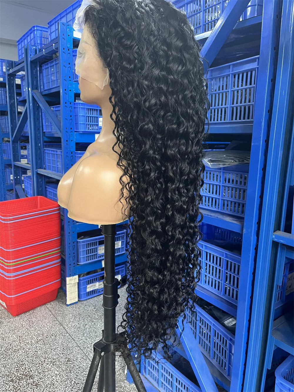 300% High Density Burmese Curly Lace Front Human Hair Wigs HD Transparent 13x6 13x4 Deep Wave Lace Frontal Wig Real Virgin Hair 40 46 Inch Water Wave Human Hair Wigs For Women Preplucked Hairline