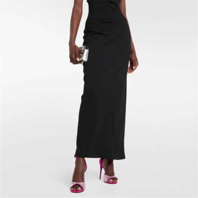 Summer 2023 Internet Celebrity Rhinestone Open Toed Sandals Fashion Round Toe Slim Heel Sandals Sexy Wrapped Party Sandals 35-43