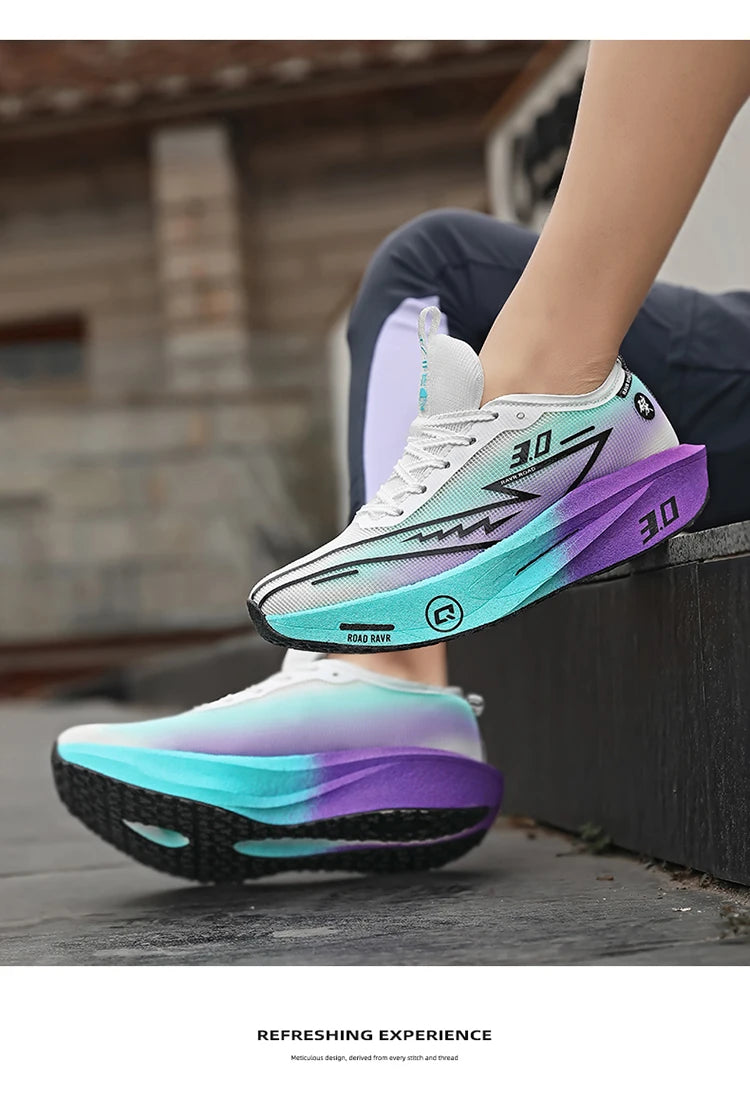 New Running Shoes Men Speciality Marathon Men's Sports Lightweight Carbon Board Women's Comfortable Athletic Nonskid Sneakers