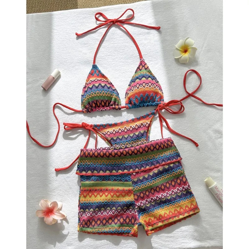Swimwear Woman Swimsuit Sexy Bikini New Push Up Bikinis Set Brazilian Bathing Suit Women Beachwear Biquini 3 Piece Suits