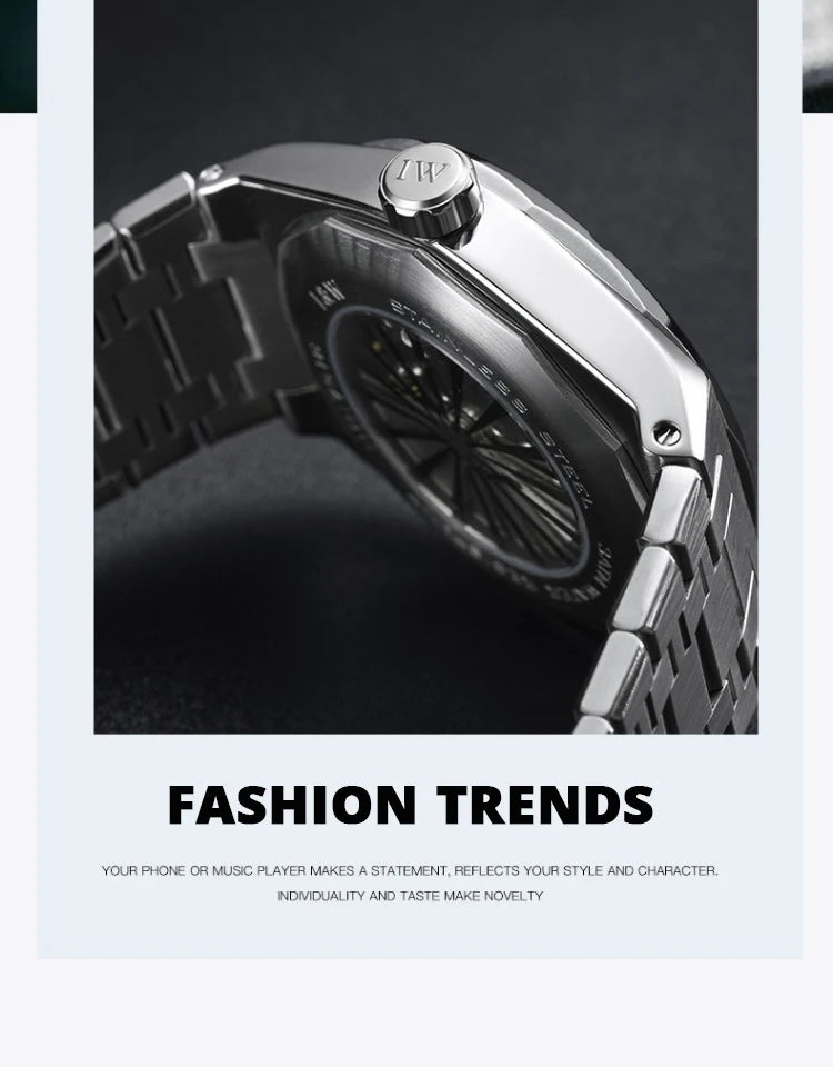 Montre Homme Luxury Brand IW CARNIVAL Mens Watches Sapphire Calendar Luminous 5bar Japan MIYOTA Movement Automatic Watch for Men
