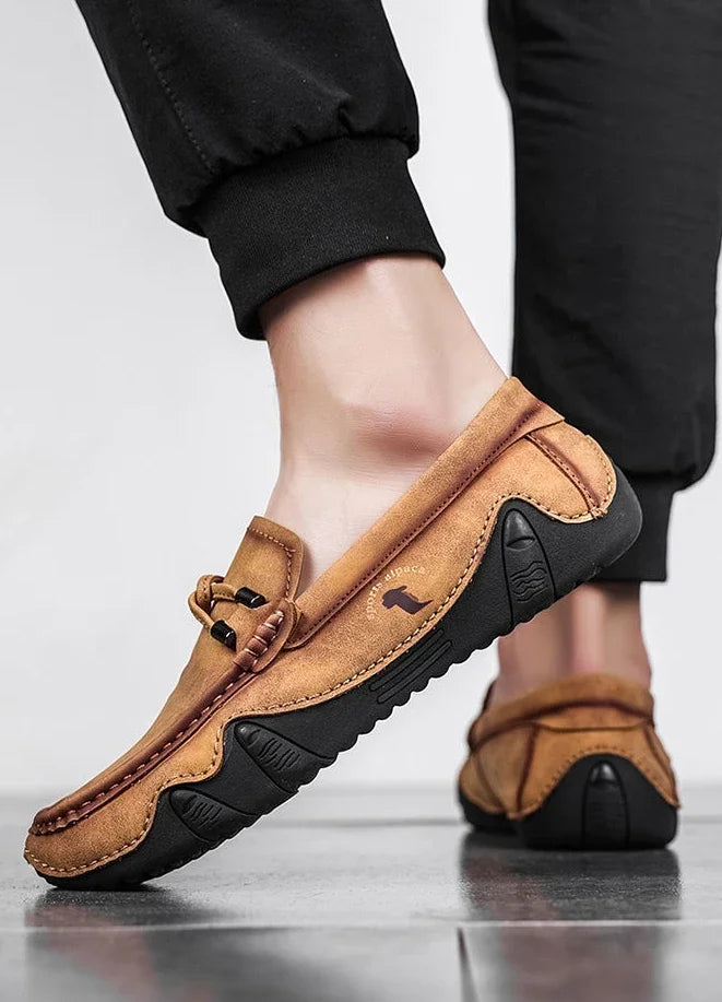 Man Casual Shoe Slip-on Loafers Leather Shoes for Men Retro Size 45 Common Designer Shipping Free Sale Luxury Elegant Low Price