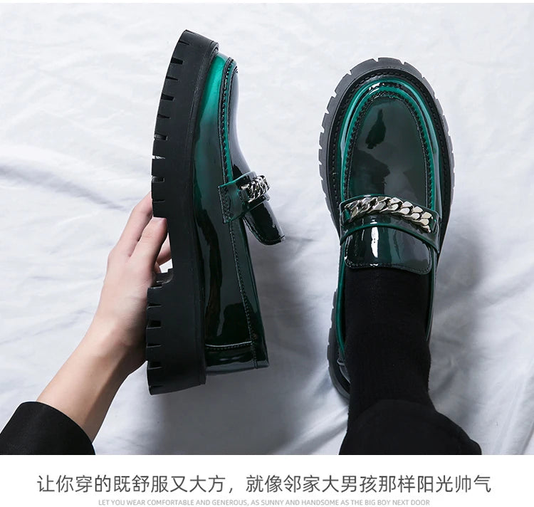 2024 classic leather men's casual leather shoes men wedding leather business men's dress pointed casual youth British style
