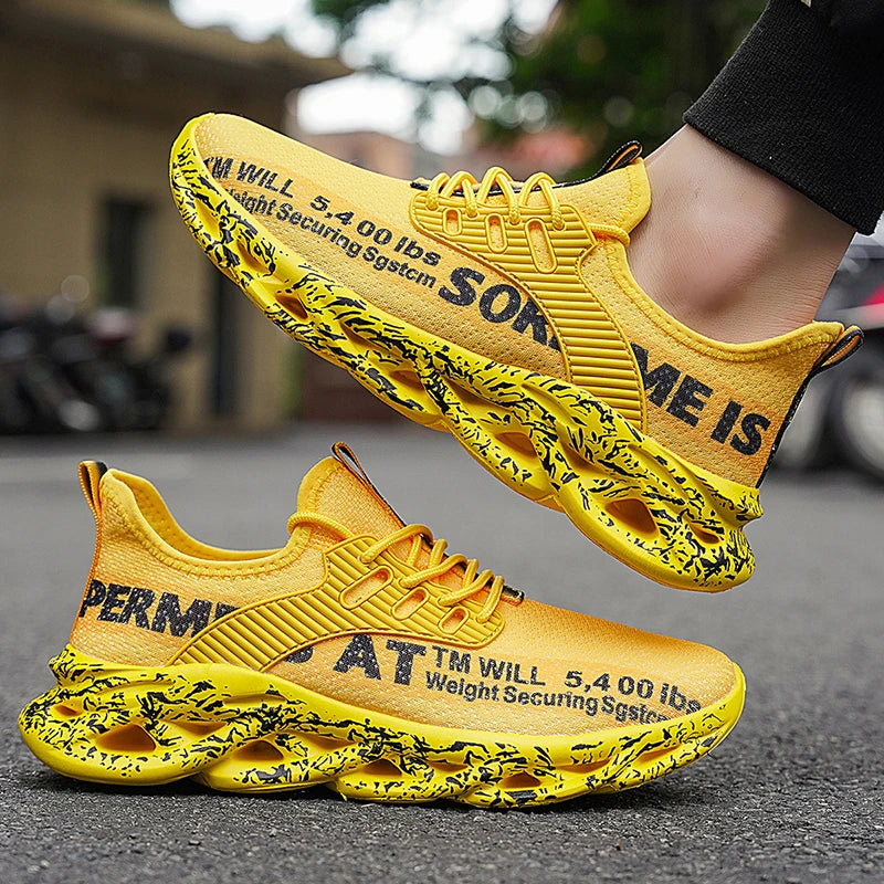 Men’s Sneakers Comfortable Breathable Platform Shoes Man Running Shoes Breathable Comfortable Fashion Walking Sneakers
