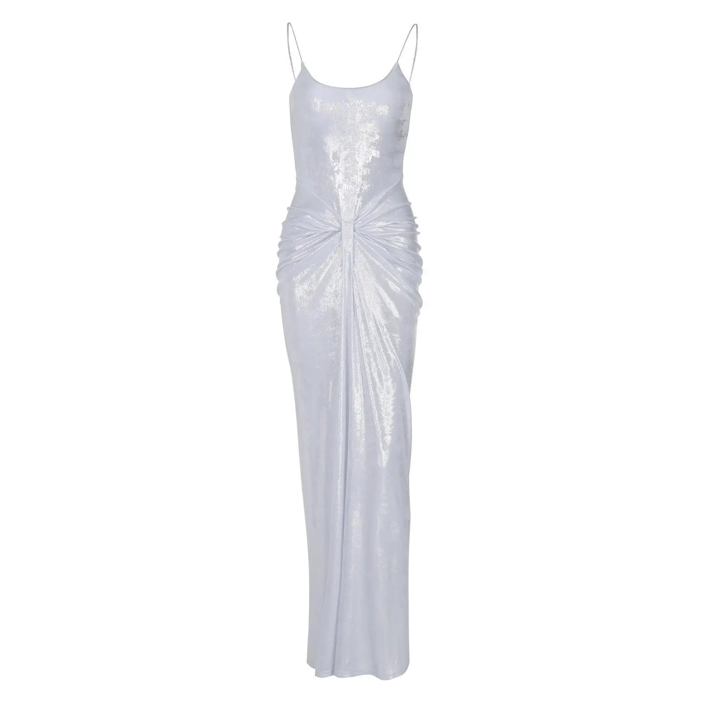 Sexy Royal Sister Style European and American Women's Clothing Fashion Wrinkled Kink Waist Tall Slim Long  Suspender Dress