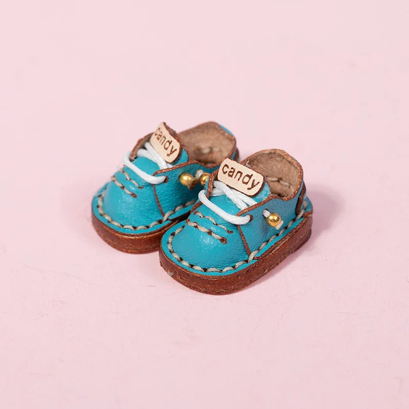 Ob11 Girl Doll Candy Shoes Fashion Holala Cowhide Flat Shoes For Boy, Obitsu11,Body9, Gsc, Ddf, Nendoroids, 1/12bjd Doll Shoes