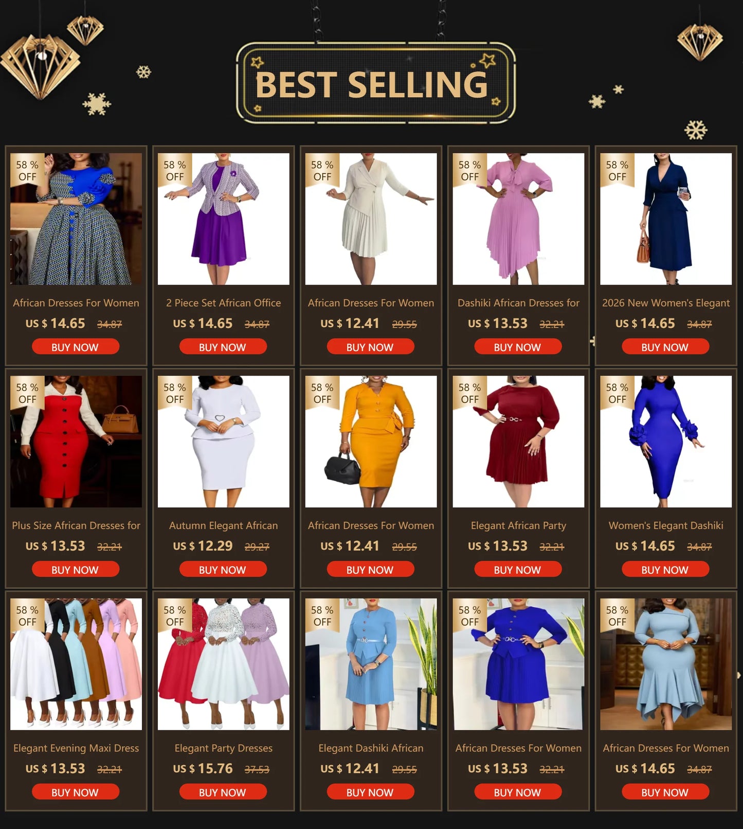 African Elegant A-line Midi Dress For Women Summer Fashion Casual Robe Femmes New Flare Sleeve Club Party Sexy Dresses Vestidos