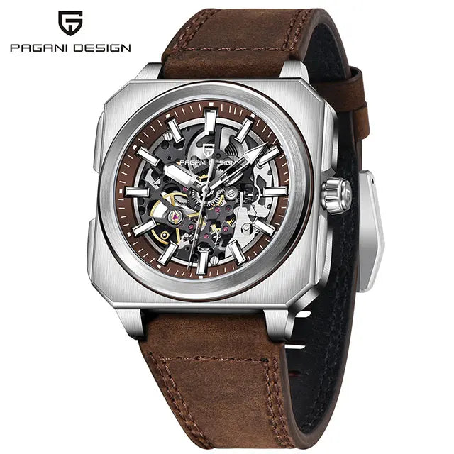 PAGANI DESIGN New Hollowed Men Mechanical Watch Top Brand Sapphire Glass Clock Classic Luxury Waterproof Automatic Men's Watches