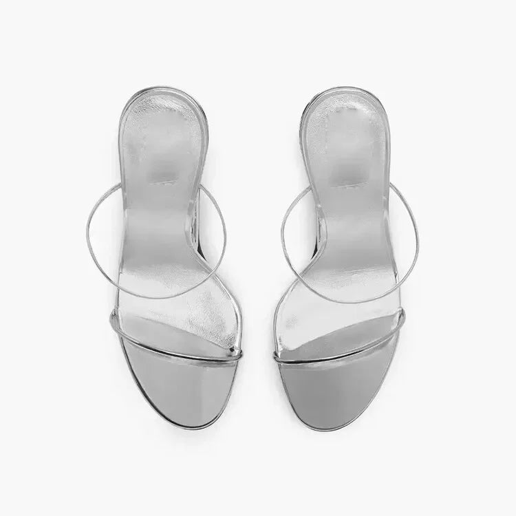 Spring Fashion Show, Teeth Shaped Heels, High Heels with Exposed Toes, Sloping Heels, Round Toe Fashion Women's Shoes