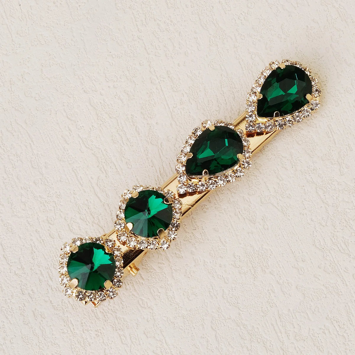 Upscale Luxurious Crystal Zircon Hair Clip Temperament Elegant Wild Hair Pins Leisure Prom Street Beat Personality Retro Hair BAZAARHUBO