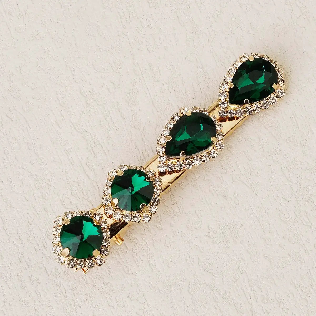 Upscale Luxurious Crystal Zircon Hair Clip Temperament Elegant Wild Hair Pins Leisure Prom Street Beat Personality Retro Hair BAZAARHUBO