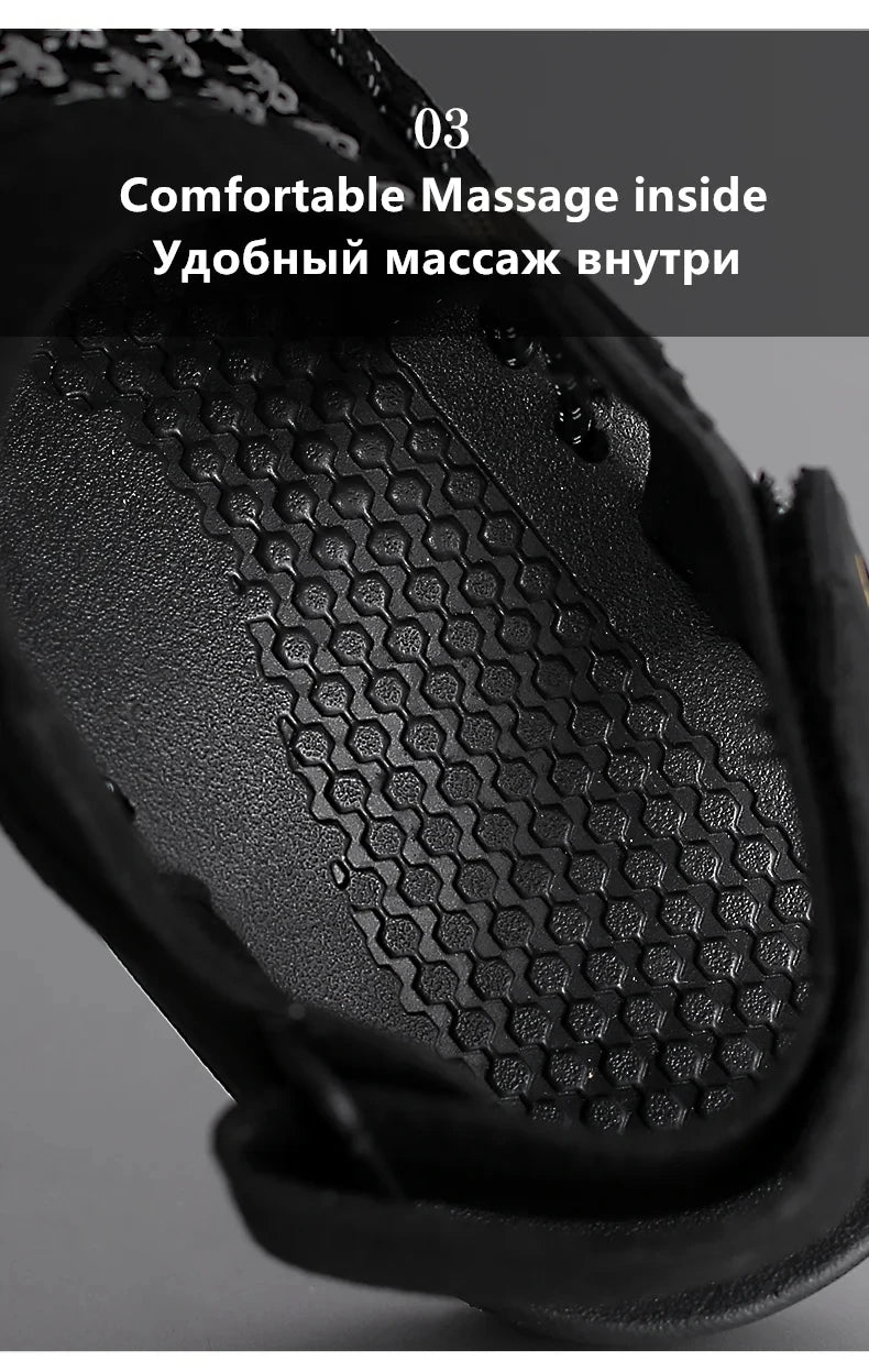 Summer Hand-woven Men's Sandals Fashion Men Casual Shoes Brand Designer Sneakers High Quality Outdoor Beach Sandals Men Shoes