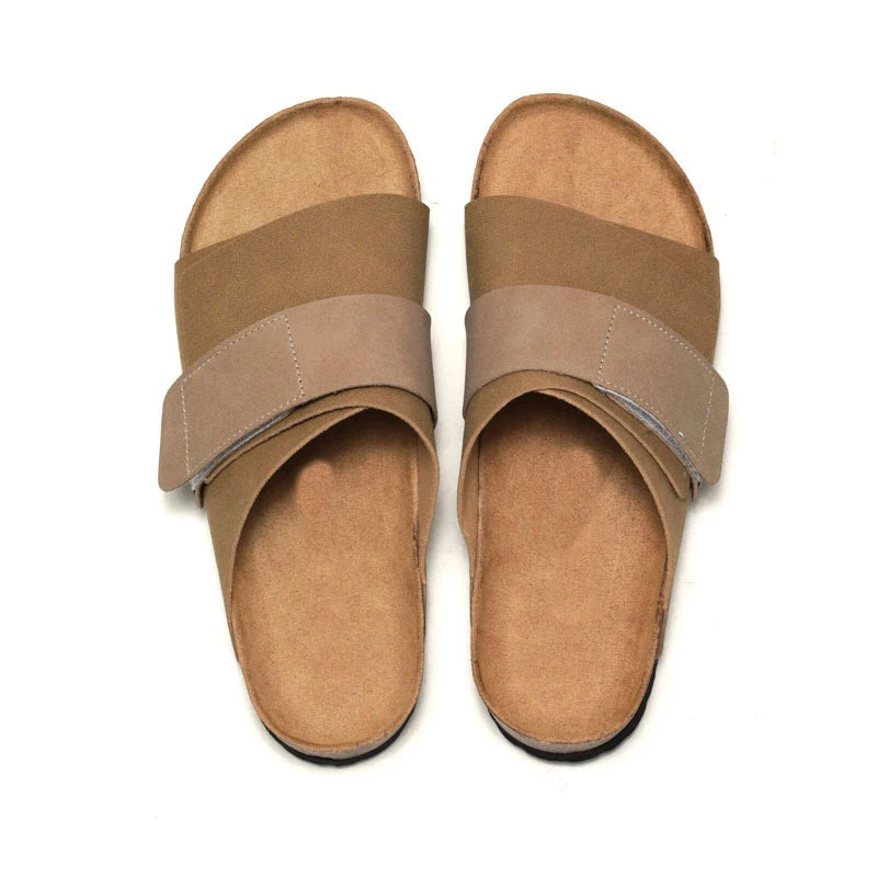 Wmen's Cork slippers casual breathable comfort sandals summer flip flops beach Muller outdoor fashion men‘s shoes