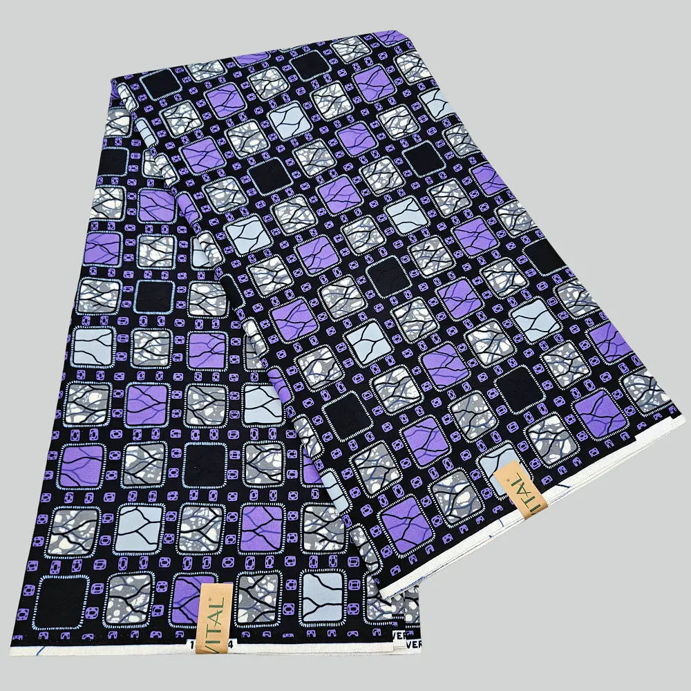 Veritable 100% cotton real wax printed fabric, African Ankara wax, fashion design for making clothes, bags, DIY crafts