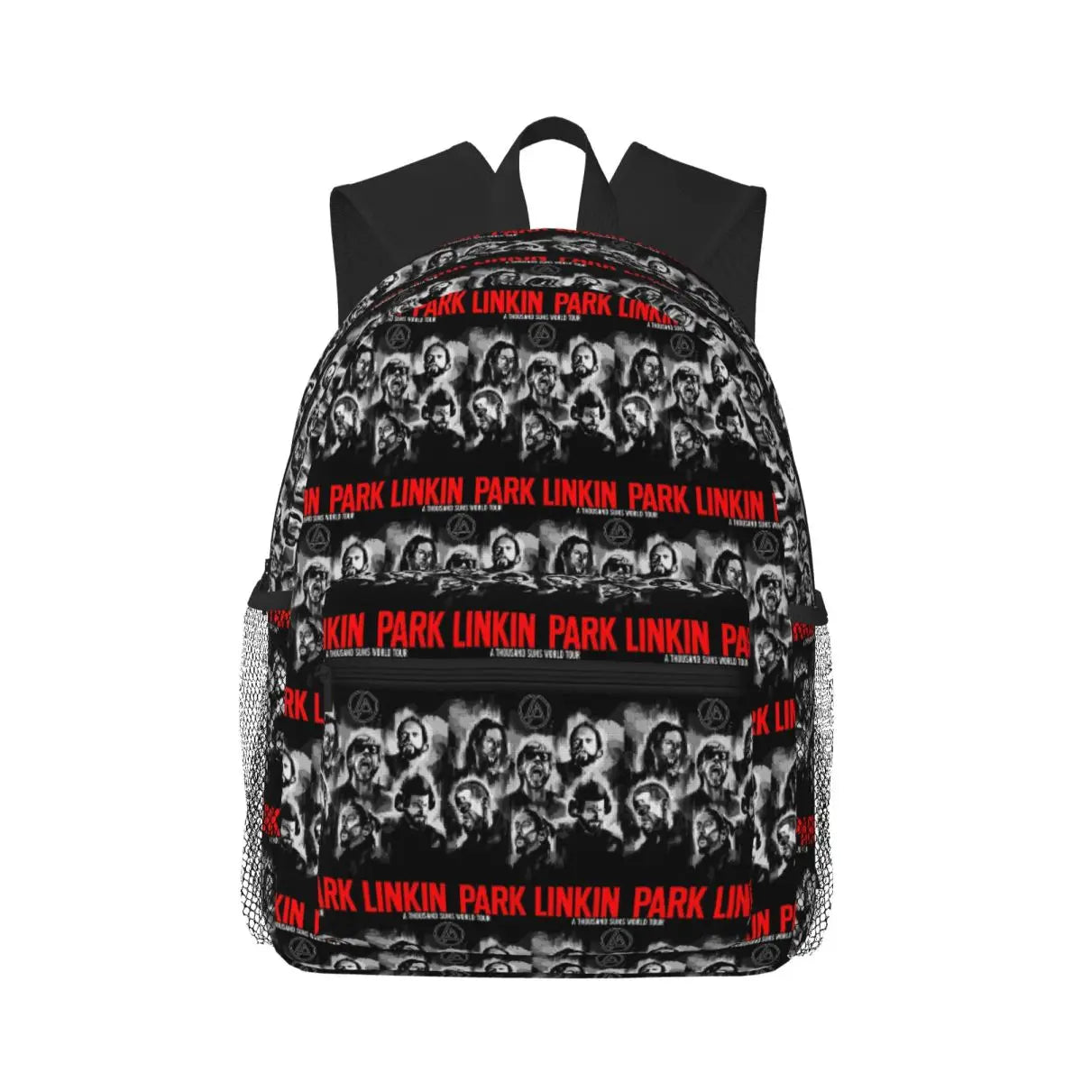 L-Linkin-S P-Park-S Band Student Backpack School Bag Hiking Travel Daypack for Boys Girls Fashion Bookbag Shoulder Bags
