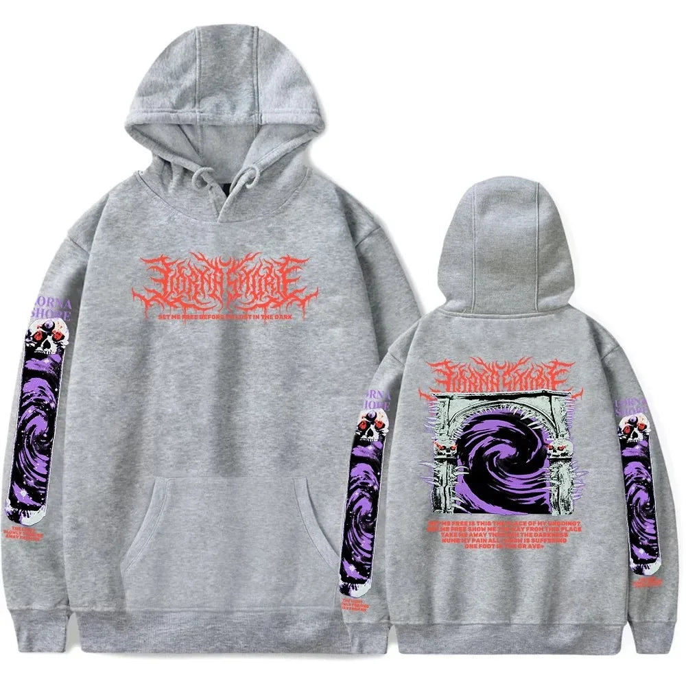 Symphonic Dead Core Band Lorna Shore Album Graphic Print Pullover Men Women Loose Casual Hoodie New Fashion Oversized Sweatshirt