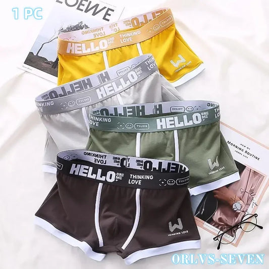 Men's Underwear Cotton Underwear Letter Waistband Comfortable Breathable Soft High Elasticity Boxer Fashion Casual Sports Shorts