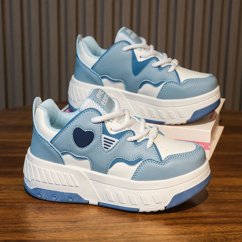 Kids Roller Skate Shoes Fashion Casual Sports Children 4-Wheels Outdoor Sneakers for Boys and Girls Gift