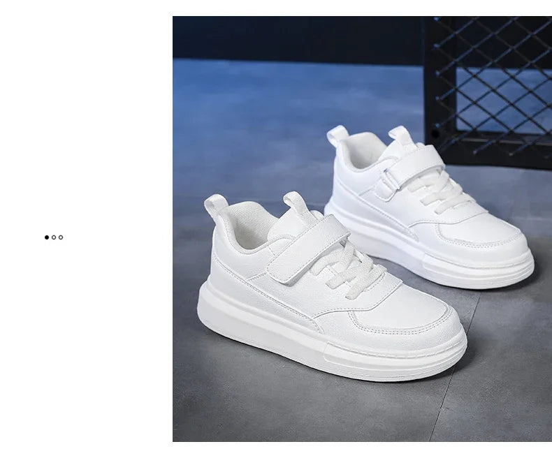 Children's Sneakers Kids Fashion Design White Non-slip Casual Shoes for Boys Girls Hook Breathable Sneakers Toddler Outdoor Shoe