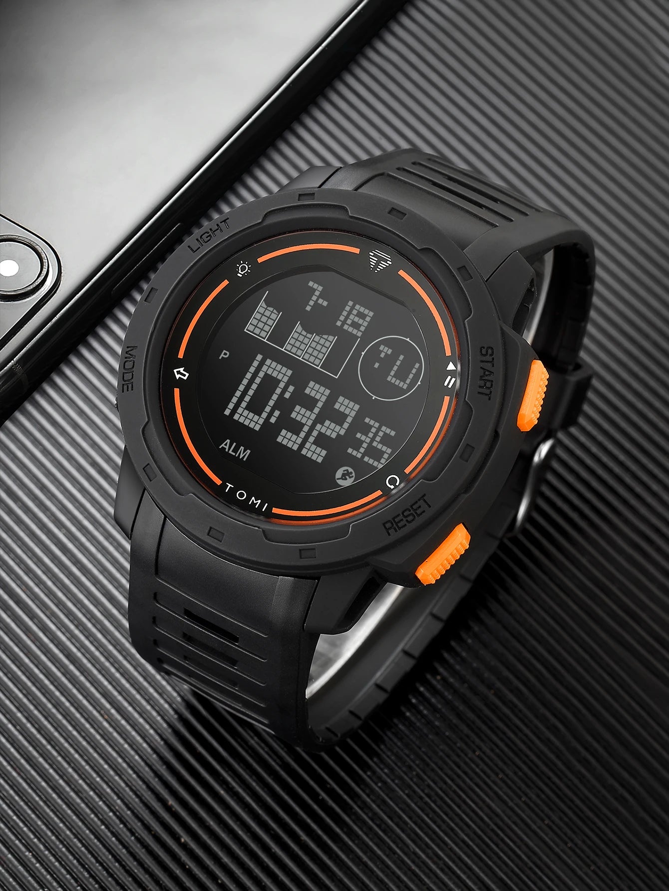 TOMI Sports Watch Digital Watch Multi functional Waterproof Stop Watch Student Sports Electronic Watch Children's Gift