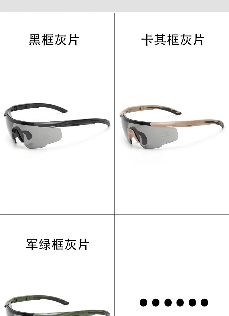 Tactical Glasses Fans Real CS  Shooting Glasses Outdoor Windproof Sand Riding Goggles hiking glasses