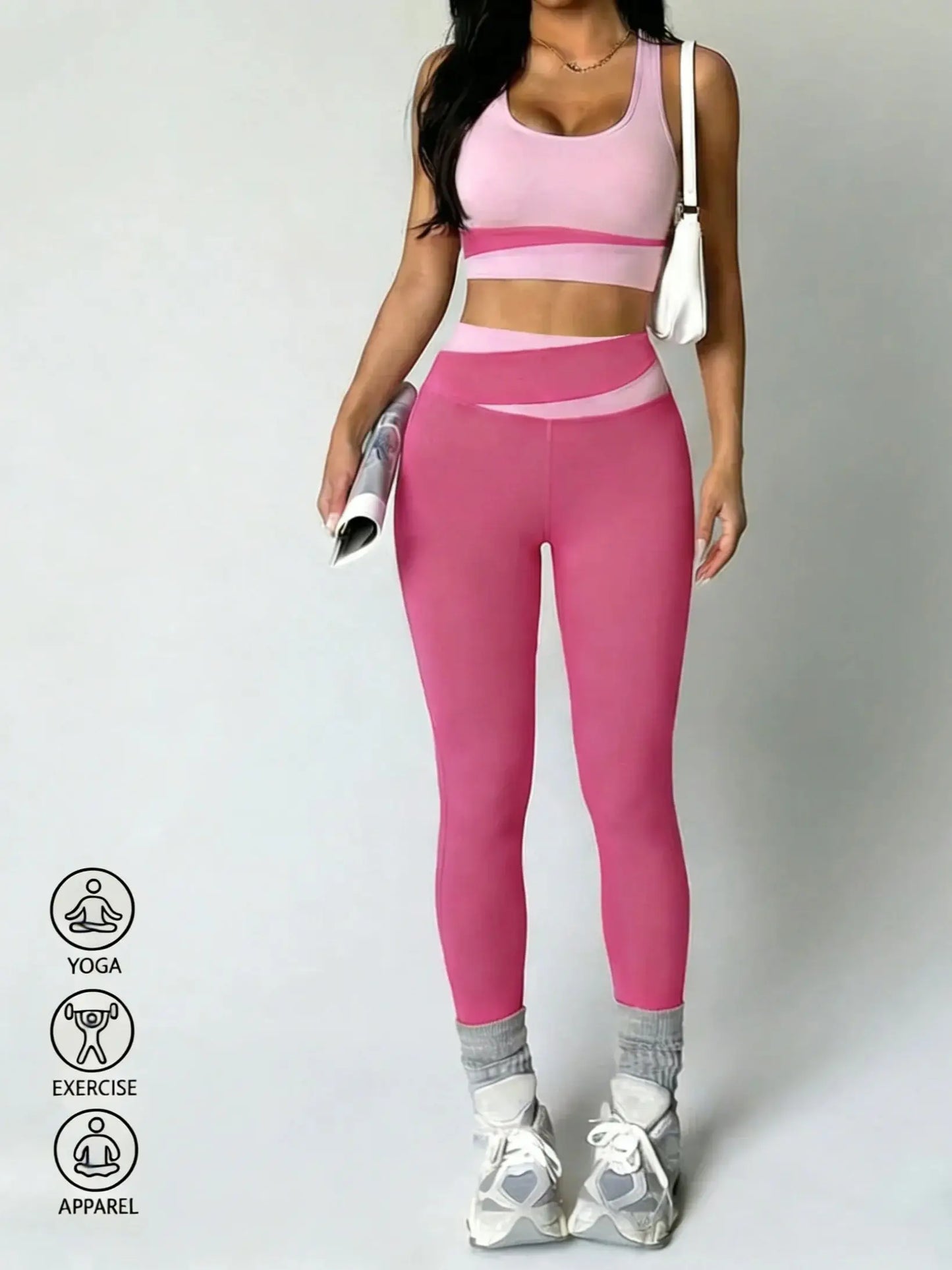 Women Yoga Set Clothing Sexy Sports Bra Sport Suit High Waist Breathable Leggings Athletic Gym Set Workout Outfits Sportswear