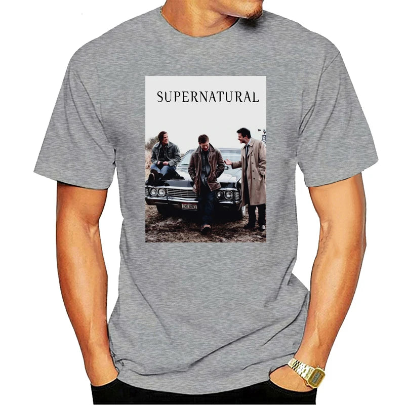 Supernatural Winchester jensen Ackles Mens Ladies T-shirt Summer Fashion Funny High-Quality Printing Cotton Tee Shirts
