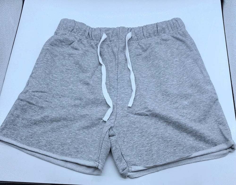 Mens Summer Cotton Sets Loose Sweatshirts Two-piece Kits Training Hoodie Pullover Hooded With Shorts Jogging Suits Streetwears