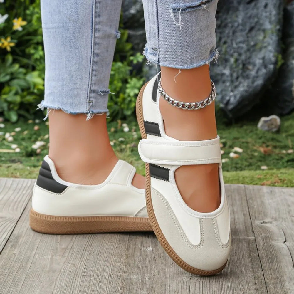 Women Sneakers 2026 New Fashion Solid Shallow Designer Shoes Spring Autumn Soft Soled Loafers Comfort Casual Female Sports Shoes