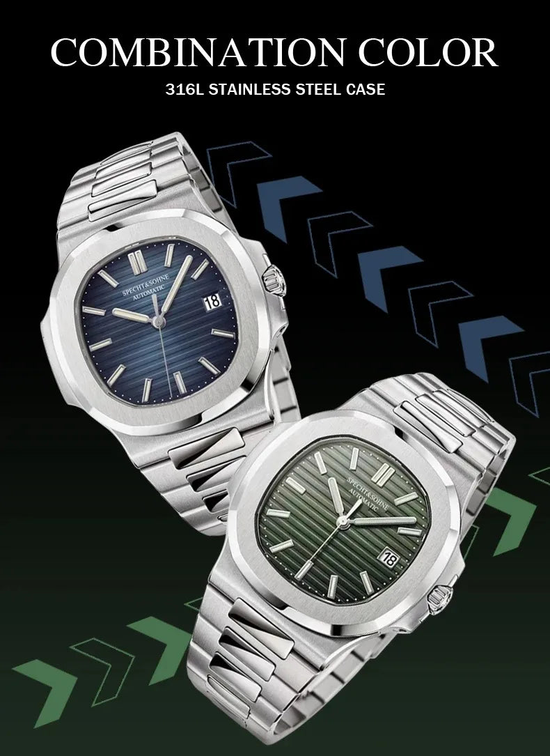 New Arrivals Fashion Men's Watches Luxury Automatic Watch For Men 42MM Stainless Steel Waterproof Rose Gold Sapphire5711 Watch