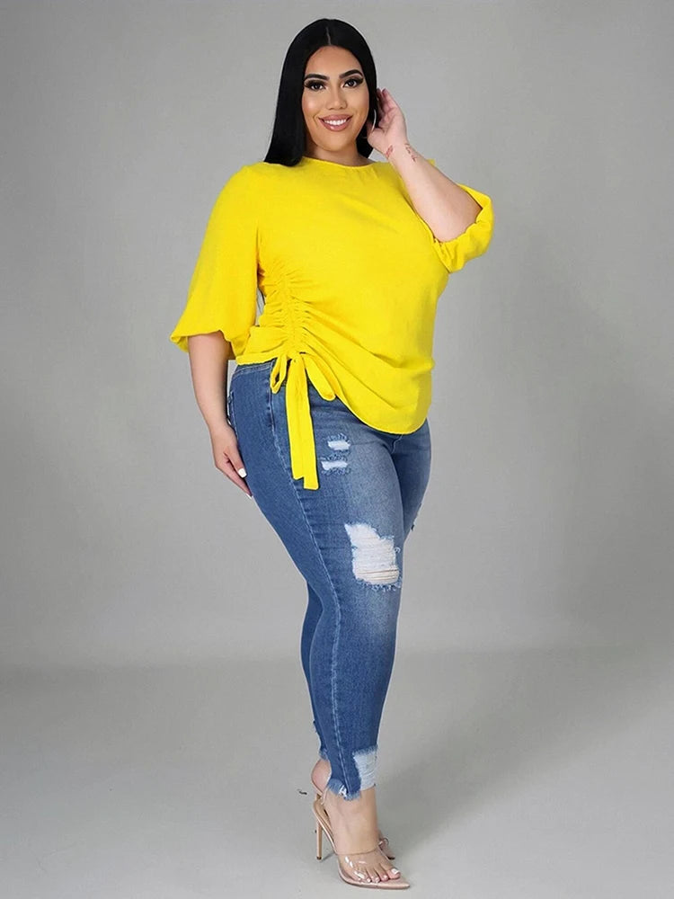 Ladies Tops Long Sleeve Female Clothing Large Size Fashion Woman Blouses 2022 Plus Size Blouses Wholesale Bulk Dropshipping