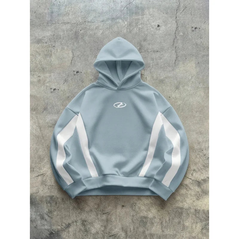 The new men's hooded sweatshirt for Spring and Autumn 2025 is casual fashionable and comfortable with 3D pattern printing BAZAARHUBO
