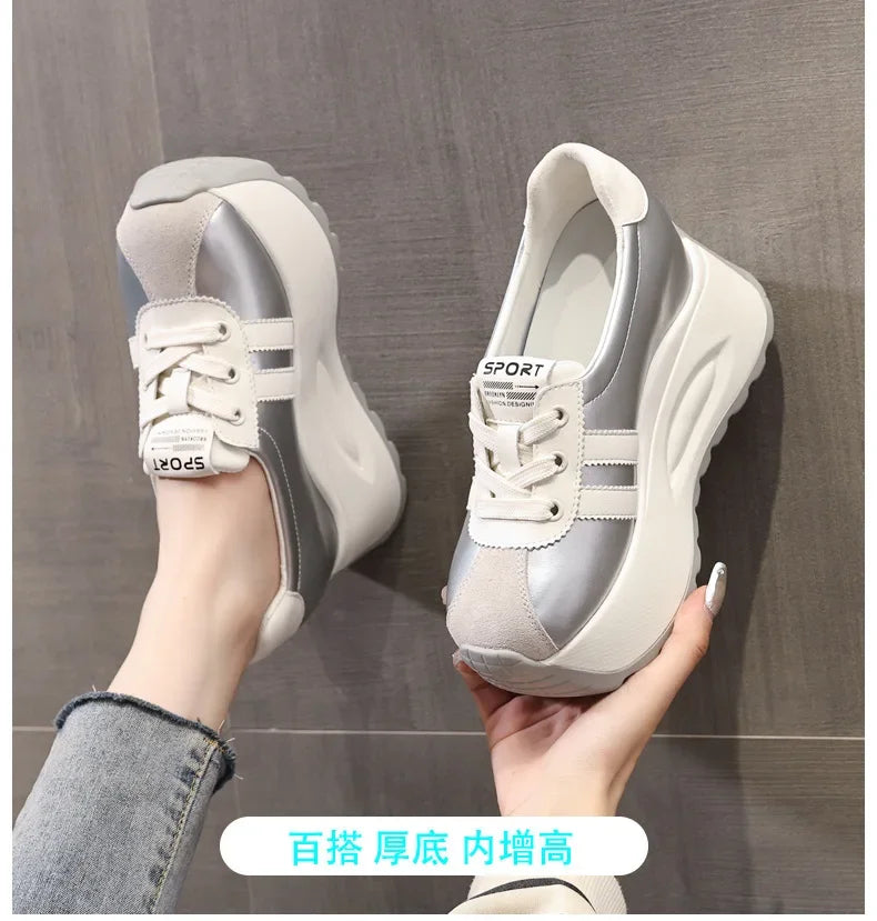 Best-selling High Quality New Shallow Mouth Increase Thick Sole Breathable Platform Casual Shoes