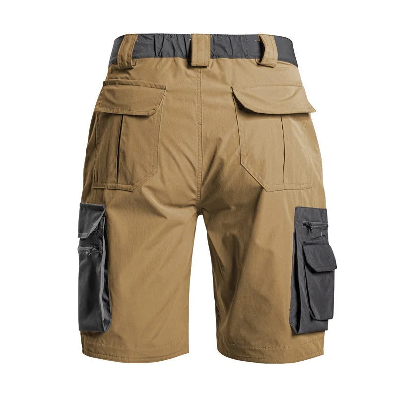 Summer Men's Tactical Cargo Shorts Quick Dry Waterproof Outdoor Shorts for Hiking Camping Trekking Fishing with Multi Pockets