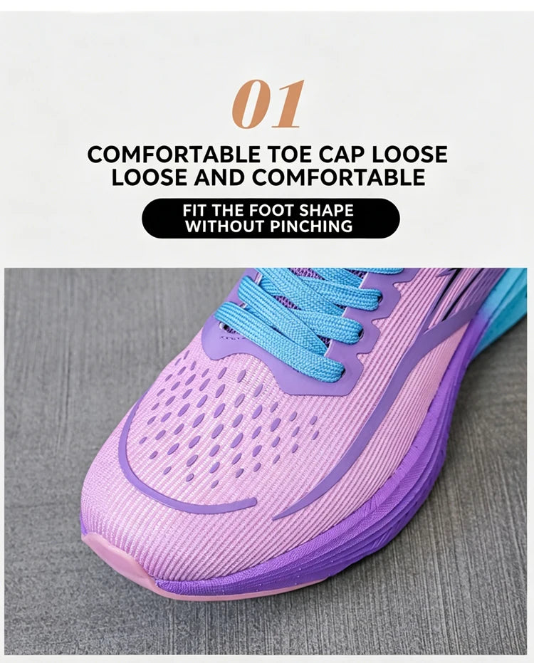 Men's Running Shoes Breathable Lightweight Non-slip Marathon Sneakers Outdoor Comfortable Athletic Walking Casual Trainers