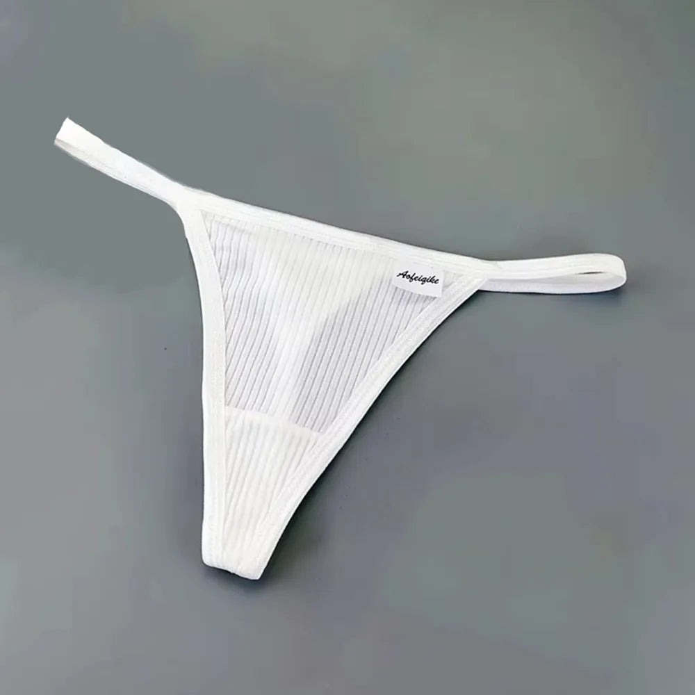 S-XL Plus Size Cotton Thong Underwear Women Seamless G-string Ladies Sexy Low Rise T-back Panty Breathable Lingerie