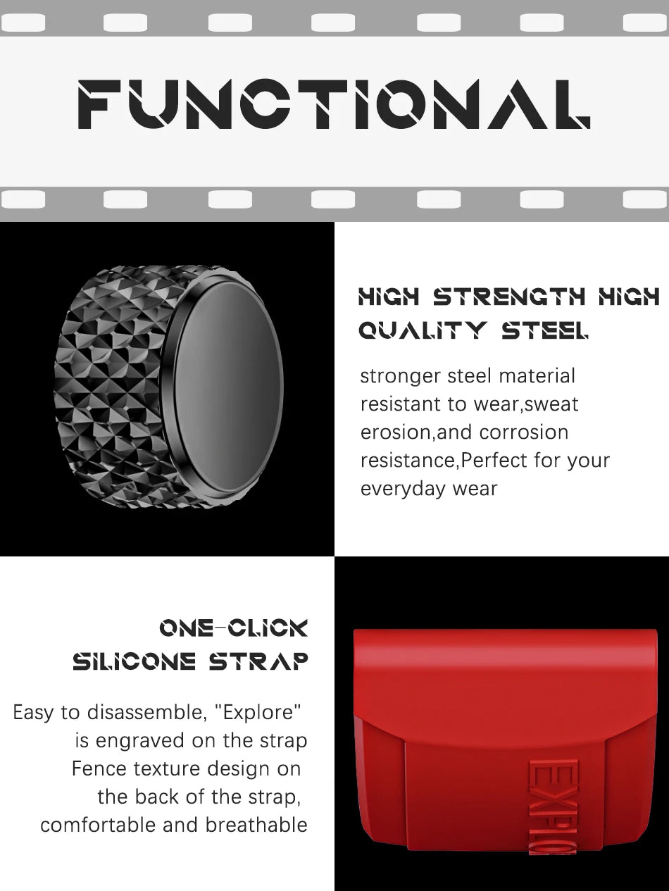 LIGE New Fashion Mens Watches Top Brand Luxury Silicone Quartz Watch For Men Waterproof Chronograph 24 Hour Moon Phase Clock+Box