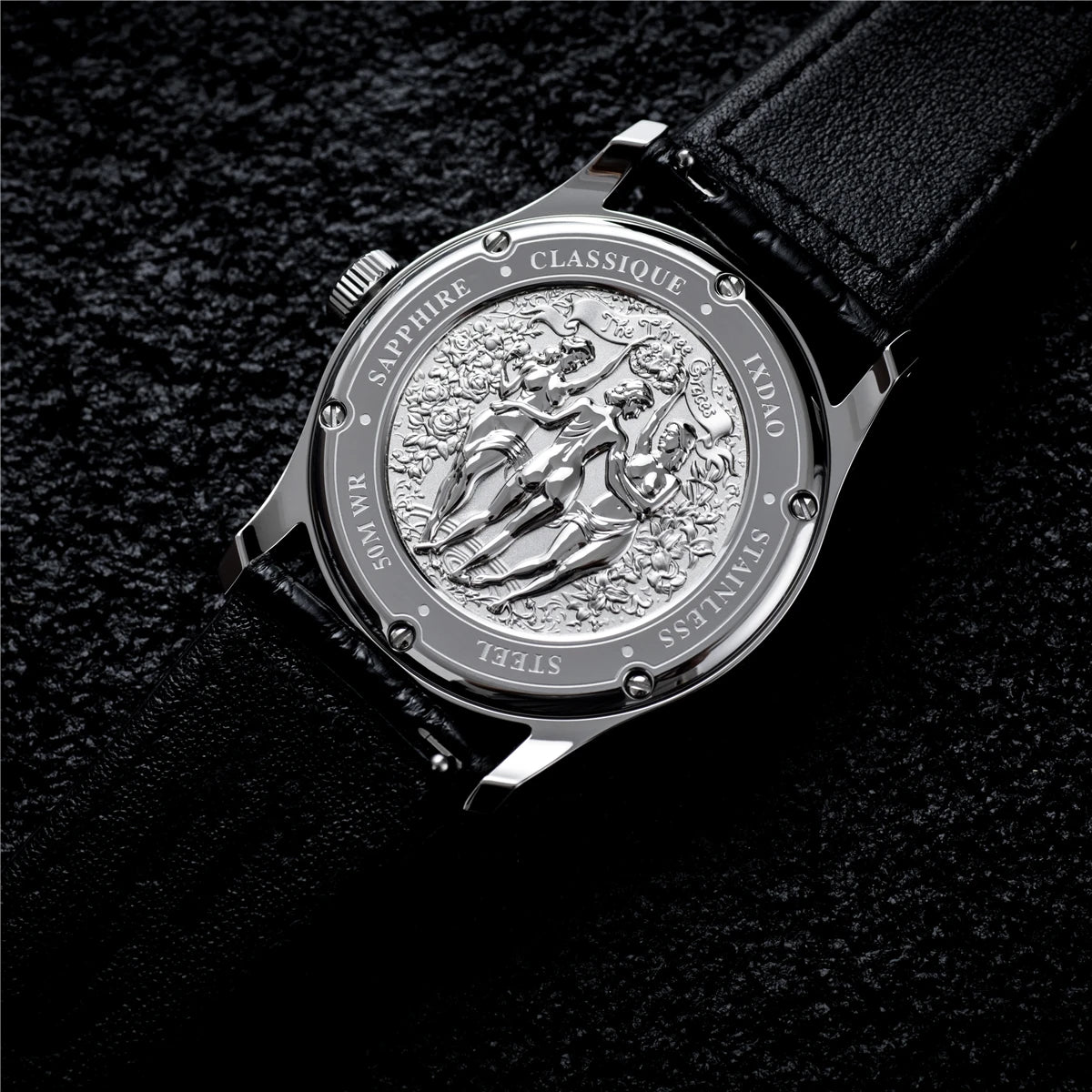 New IX&DAO IPOSE Men's Formal Quartz Watches Sapphire Stainless Steel 5Bar Retro Luxury Men's Watches relogios masculino