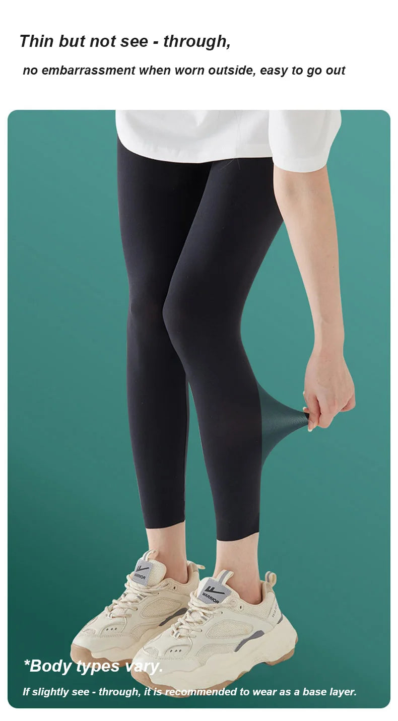 Plus Size Biker Shorts for Women Summer Thin Ice Silk Invisible Yoga Shorts Tummy Control Slimming Shorts Capri Pants 5/9 Length