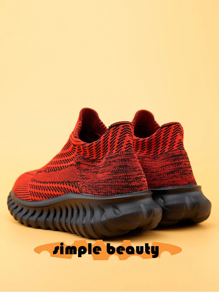 Men's Women Running Shoes Comfortable Slip on Sneakers Man Socks Shoes Lightweight Knit Breathable Casual Outdoors Sneakers