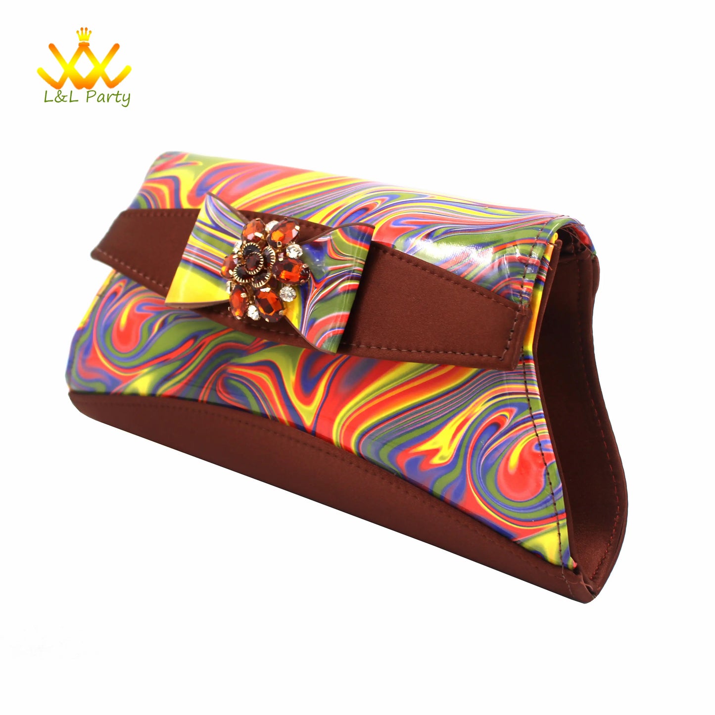 Coffee Color INS Hot Sale New Arrivals 2024 Italian Design Shoes Matching Bag Set Super High Heels Pumps for Garden Party