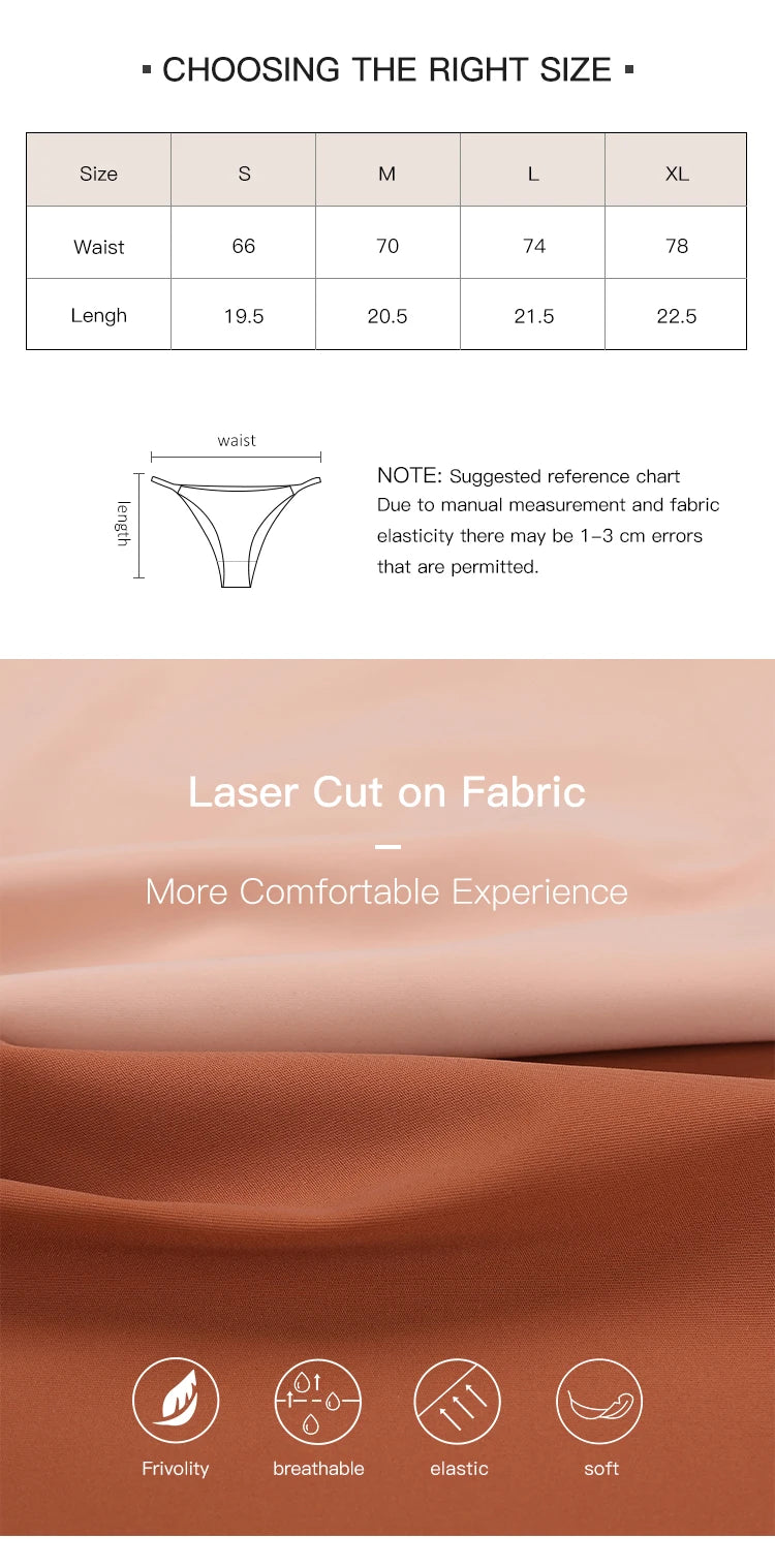 1Pc/2Pcs/4Pcs/7Pcs/Set Hot Sale Women's Panty Thin Belt Sexy Cotton Crotch Briefs Comfortable Breathable Seamless Panties