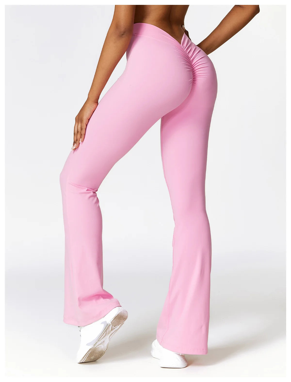 New Yoga Pants Flare Leggings Women High Waist Wide Leg Pants Women Gym Fitness Sports Flared Pant Dance Trousers V-shaped Hip