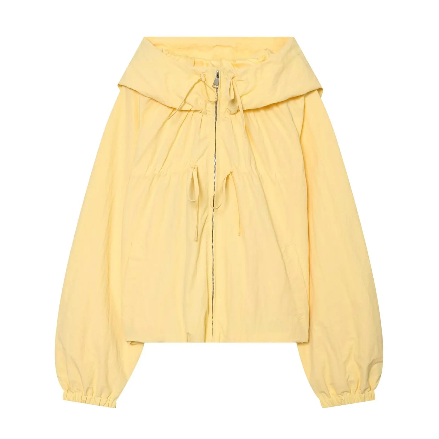 Nlzgmsj 2026 Spring Casual Hoodie Red Jackets Women Long Sleeve Zipper Short Coats Fashion Y2K Girl Outwears