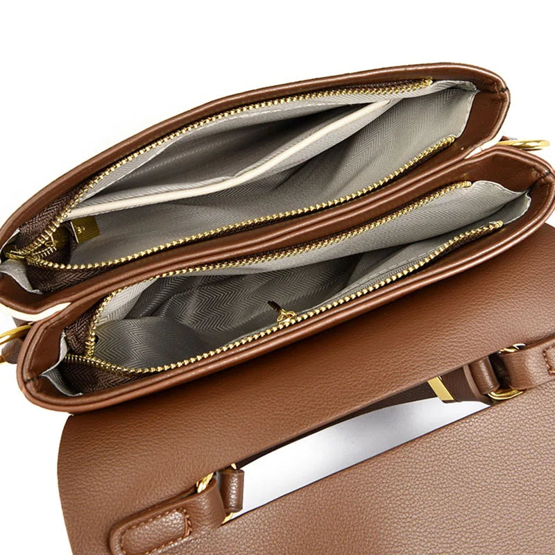 Fashionable Women's Bags, High-End Versatile Casual Bags, Trendy Textured Color-Blocked Handbags, Niche Shoulder and Crossbody Bags, a Great Choice for Gifting to Your Girlfriend