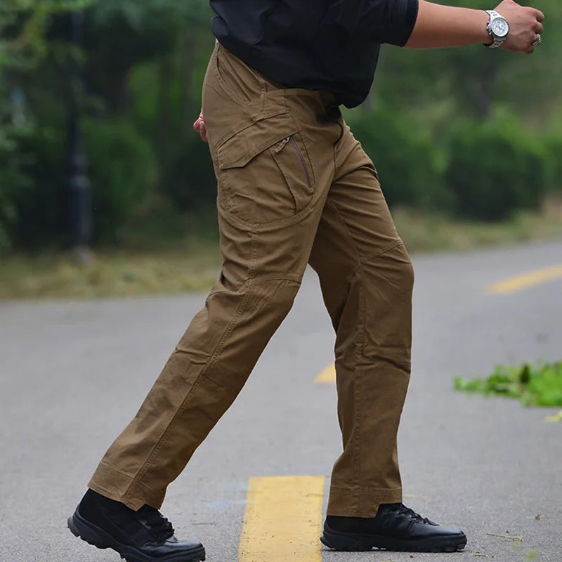 IX9 Stretch Tactical Pant City Cargo Pants Cotton Multi Pockets Work Pant Men Outdoor Hiking Camping Trousers A2FIX9